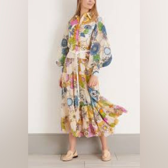 Alemais Farrah Tiered Shirt Dress - Picture 3 of 14